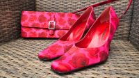 Vintage Pumps Handtasche Damen Rosen Neu Gr 40,5 Beverly Feldman Niedersachsen - Edemissen Vorschau