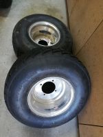 2 hintere Aluquadfelgen 4x110 mit guten Maxxis Bayern - Tittmoning Vorschau