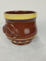 DDR Töpfchen Keramik handbemalt braun/beige Sachsen - Hohenstein-Ernstthal Vorschau
