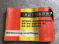 Zündapp Bedienungsanleitung KS 50 Sport Moped Oldtimer Bayern - Stammham b. Ingolstadt Vorschau