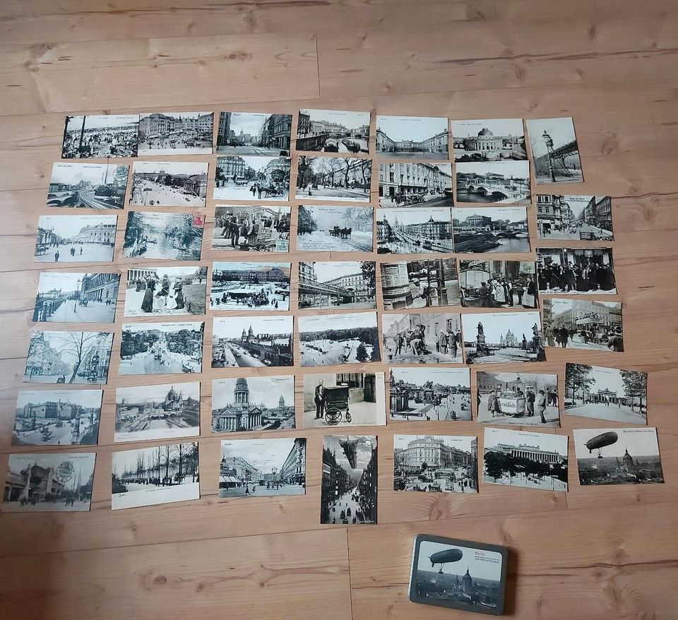 48x Berlin vor 100 Jahren vintage Postkarten Geschenkbox in Maintal