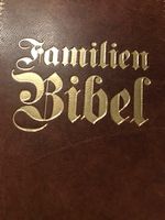 Familien Bibel Goldschnitt mit Ledereinband Braun Bayern - Ruderting Vorschau