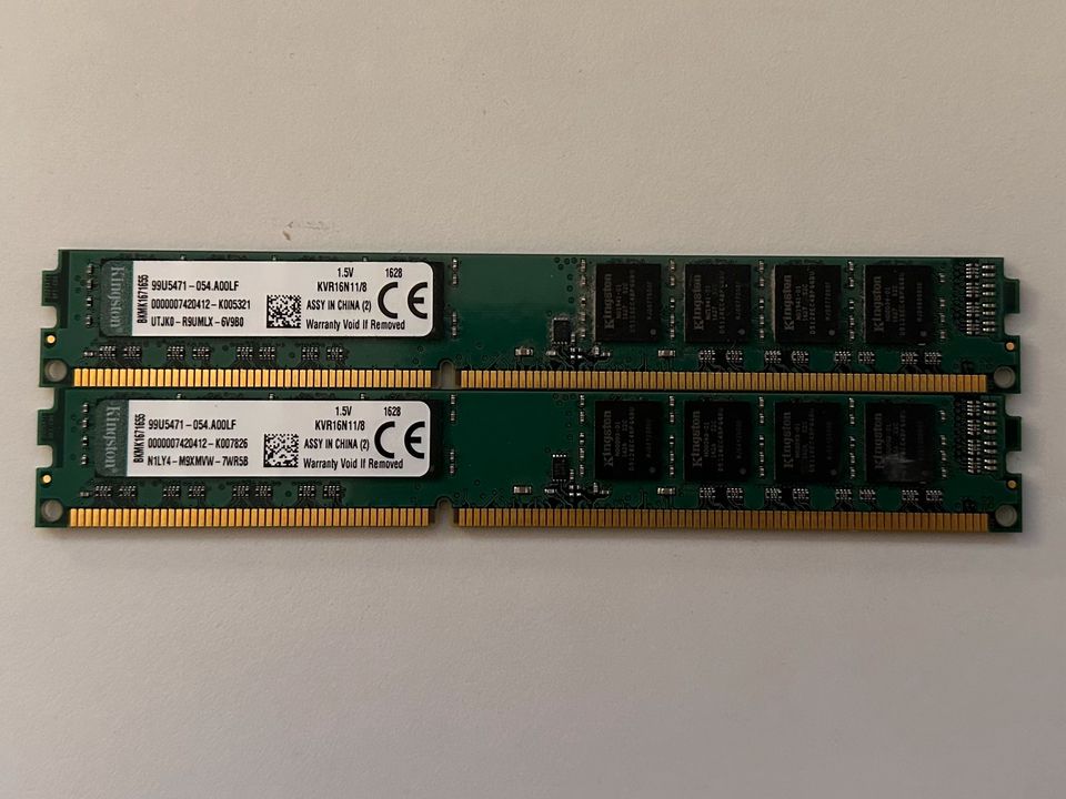 Arbeitsspeicher Konvolut 3x(2x4GB) 2x(2x8GB) 16GB Kingston HP in Neumünster