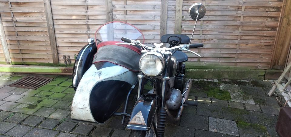 motorrad mit seitenwagen dkw rt-2 in Haldensleben