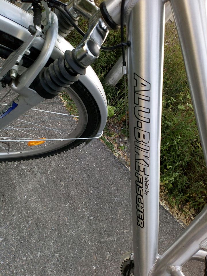 Fischer Style Aluminium Fahrrad, älter, gebraucht, guter Zustand in Blaustein