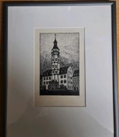 Gera Rathaus Holzschnitt Lithographie für Oberstleutnant Tetzlaff Baden-Württemberg - Westhausen Vorschau