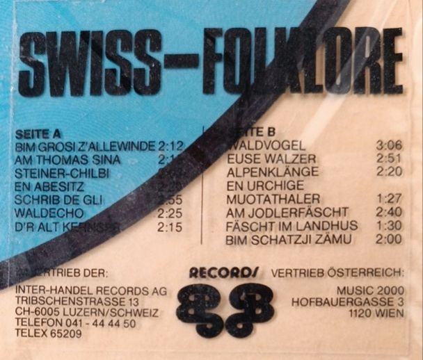 The Best Of Swiss Musik Bildplatte (Vinyl, Langspielplatte) in Regen