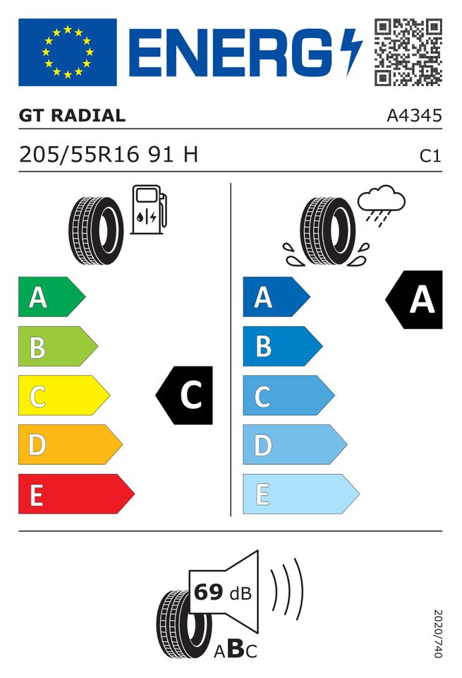 205/55 R16 91V GT-Radial FE2 Sommerreifen inkl. Montage in Eigeltingen