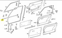 Mercedes-Benz W116 Zierstab Tür Vorne Rechts A1167200280 Hessen - Obertshausen Vorschau