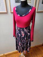 Kleid, handmade, Größe 40, pink-dunkelblau, Blumen Mecklenburg-Vorpommern - Wismar Vorschau