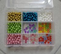 Bastelperlen Perlen bunt klein Kunststoff Deko Basteln Ketten Kreis Pinneberg - Elmshorn Vorschau