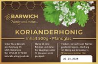 Honig Korianderhonig sehr leckere und aromatische Honigsorte Hessen - Reinheim Vorschau