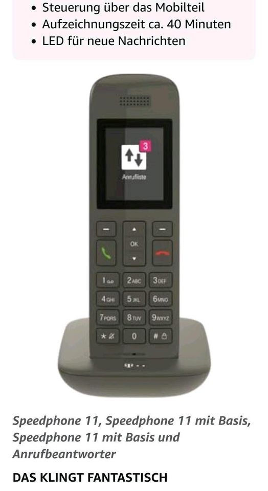 Telekom Speedphone 11 in gelb in Frankfurt am Main