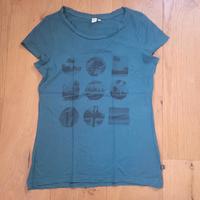 T-Shirt Q/S dunkelgrün Gr. M Print s.Oliver Rheinland-Pfalz - Speicher Vorschau