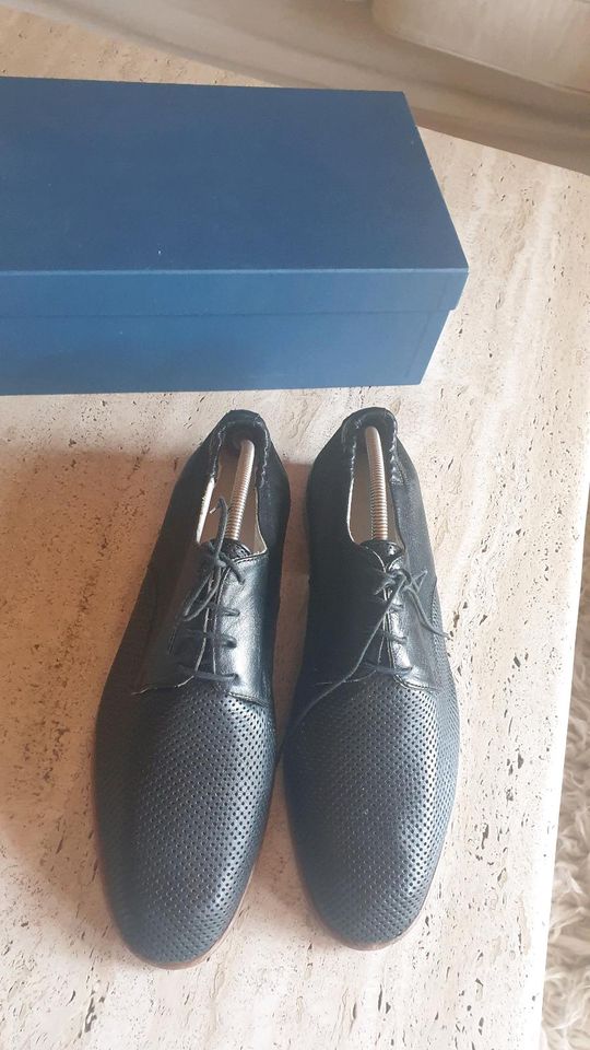 Hochwertige Pino Convertini Schuhe Leder schwarz 39,5 Luxus in Friedrichshafen