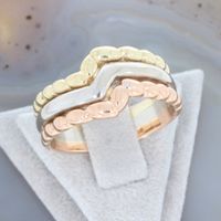 WERT 1190 € TRICOLOR RING 585/14 K GELB WEIß ROSE GOLD vxlt 85637 Essen - Altenessen Vorschau