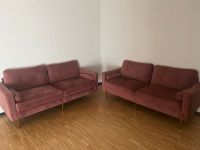 Samt Sofa in dunkel rosa Baden-Württemberg - Mannheim Vorschau