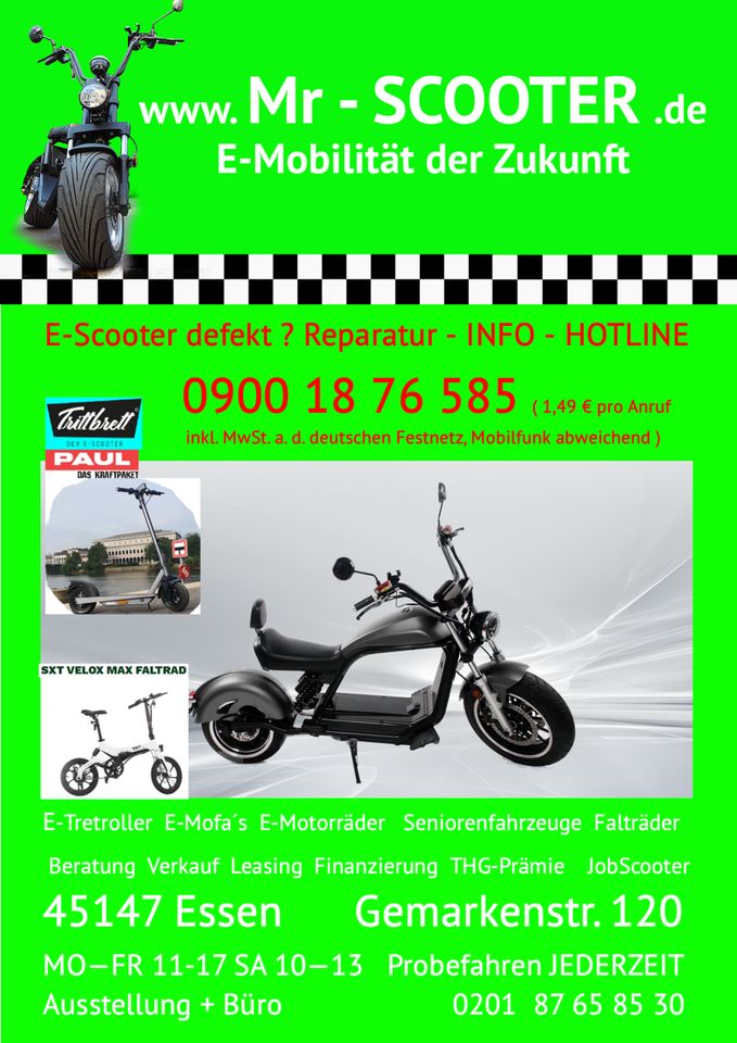 E-Scooter Senioren Fahrzeug Seniorenscooter in Essen