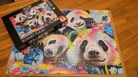 Schmidt Puzzle 1000 Teile - Sheena Pike Neon Blumen Pandas Baden-Württemberg - Westhausen Vorschau