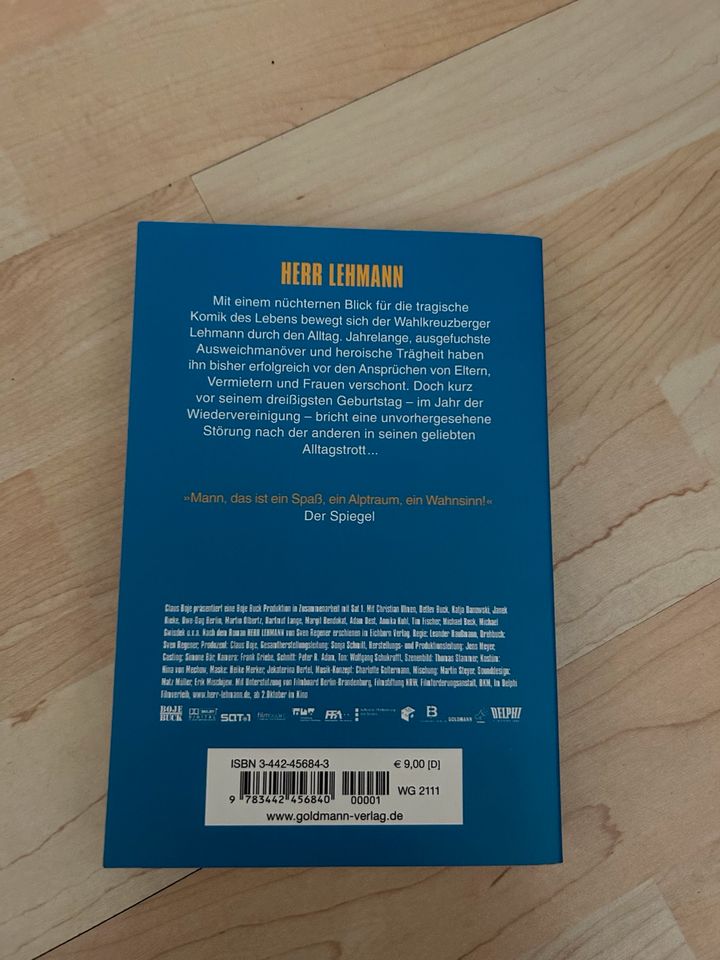 Herr Lehmann Buch zum Film von Sven Regener in Hamburg