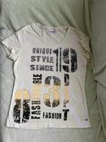 T-Shirt Shirt Kurzarm 36 STREET One hellgelb Strasssteine Sachsen-Anhalt - Magdeburg Vorschau