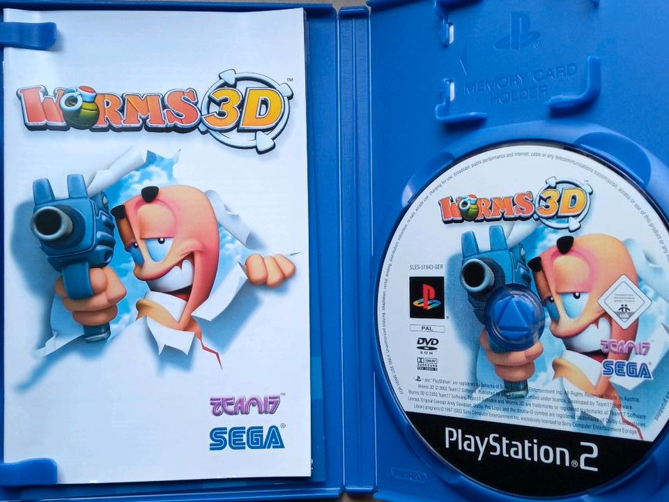 Worms 3D, PS2 Playstation 2, CIB, sehr guter Zustand, Gebraucht in Herne