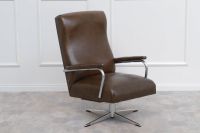 RETRO 1970 Sessel Braun Kunstleder Chrom F.A.004.001.000.39 Nordrhein-Westfalen - Radevormwald Vorschau