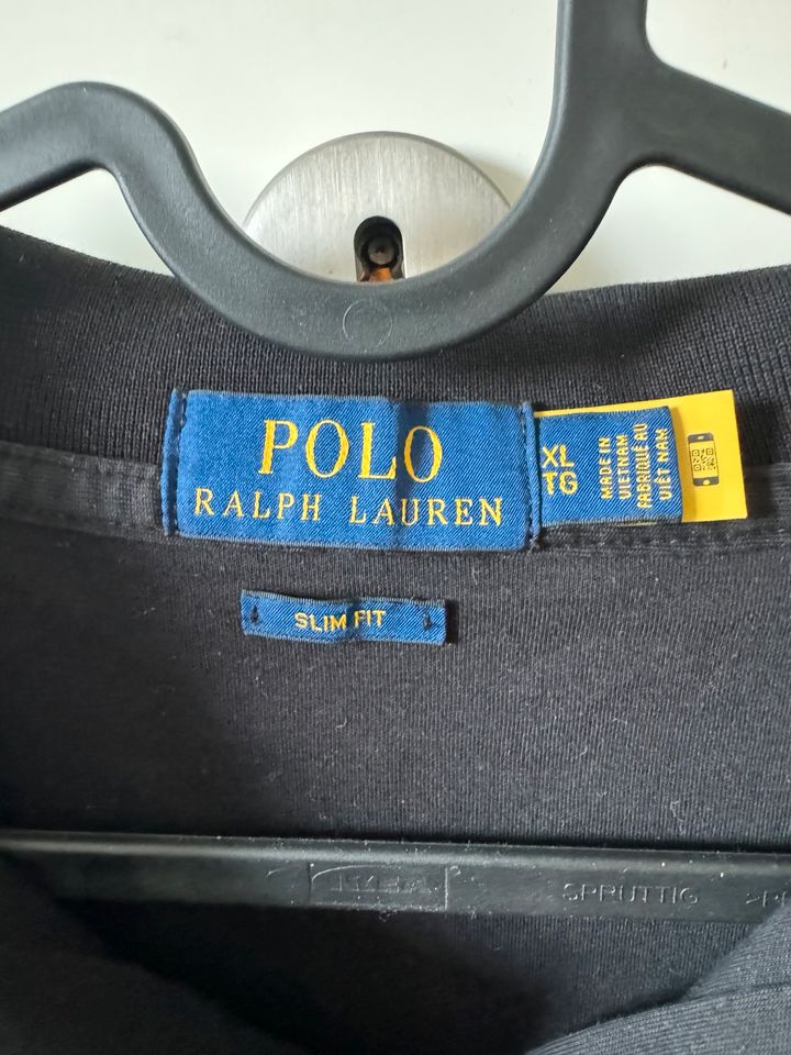 Ralph Lauren Polo Shirt Schwarz Gr. XL SlimFit in München