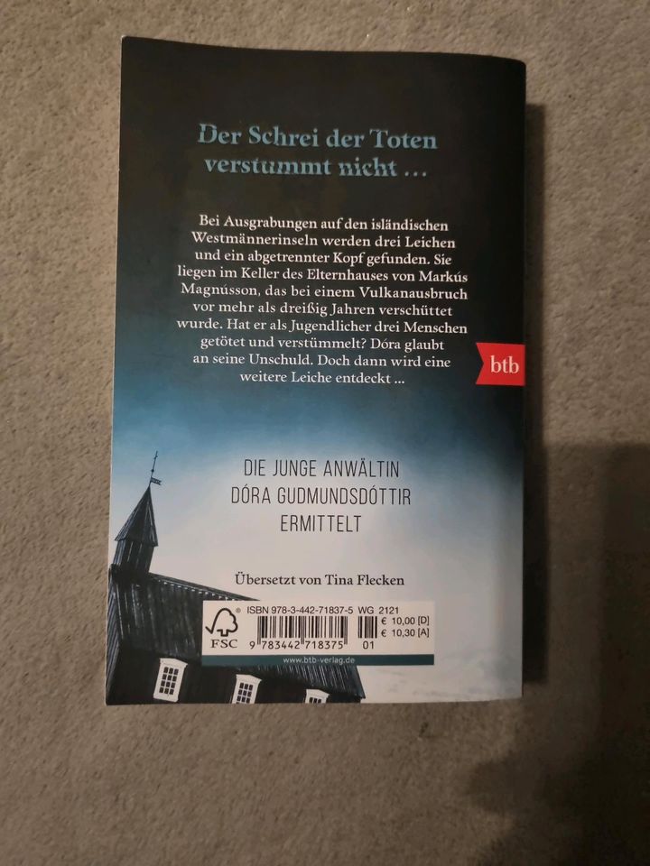 Das glühende Grab Thriller Yrsa Sigurdardóttir Taschenbuch 368 S. in Geilenkirchen