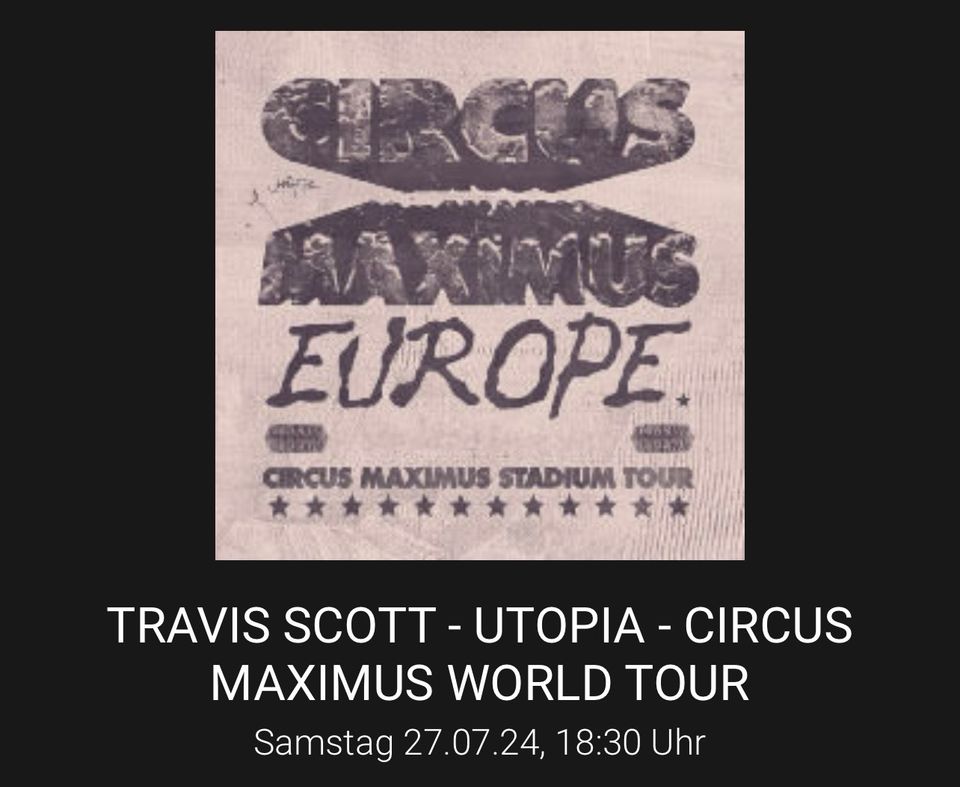 Travis Scott Konzert Ticket Frankfurt 27.07.2024 in Aurich