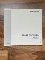 Anleitung Grundig Color Television Davio 51 Wuppertal - Elberfeld Vorschau
