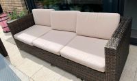 Garten Lounge Sofa, Polyrattan braun, 3-Sitzer Nordrhein-Westfalen - Langenfeld Vorschau
