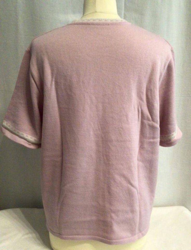 Twinset Strickjacke Gr 48 Wolle Merinowolle Altrose Maße in Worms