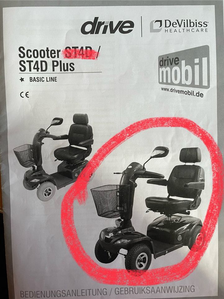 Seniorenmobil, Scooter ST4D Plus in Ainring
