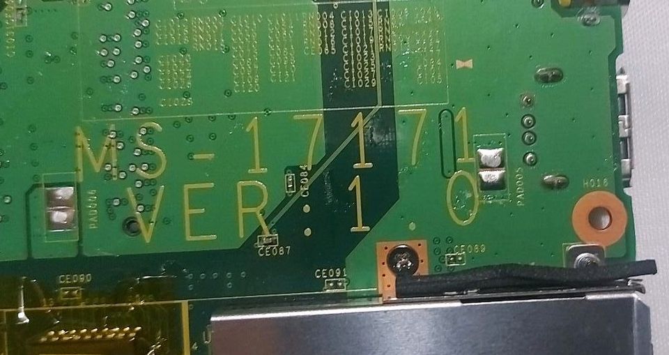 MSI MS-17171 DEFEKT mit Lüfter u. AMD TK53HAX4DC in Zella-Mehlis