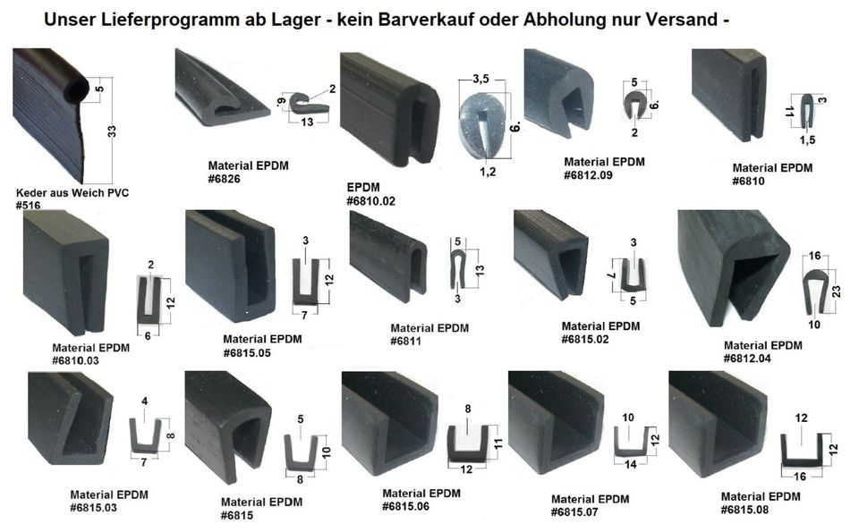 1 MUSTER Scheibendichtung Fensterdichtung für Boot Oldtimer in Berlin