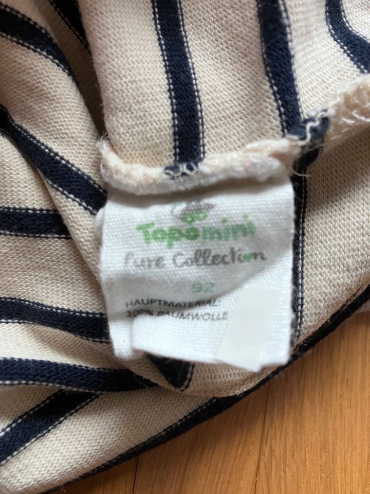 Topomini Pullover dünn gestreift beige-marine Gr. 86/92 WIE NEU in Ühlingen-Birkendorf