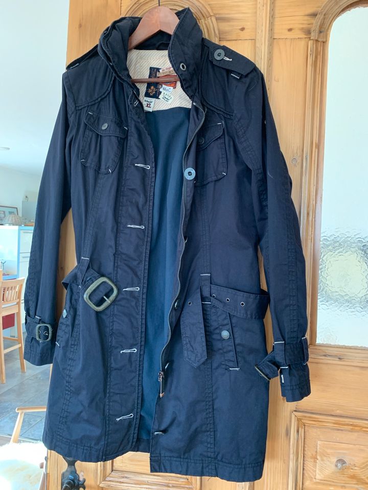 KHUJO Trench Mantel Longjacke marine XL in Nastätten