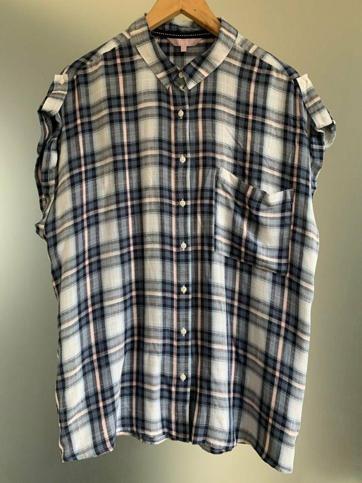 NEXT Bluse Hemd Karo blau weiß rosa Gr. 48 NEU mit Etikett in Bielefeld