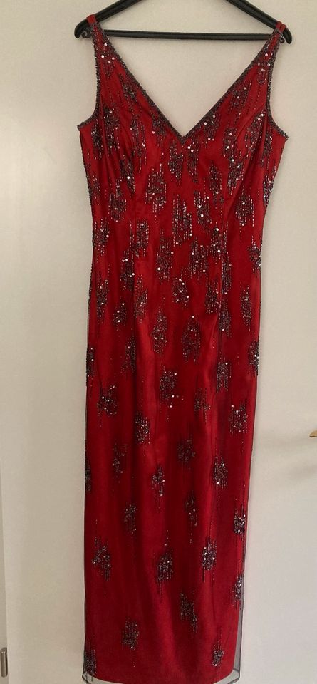 Abendkleid, Ballkleid rot-schwarz Gr. 38 in Hannover