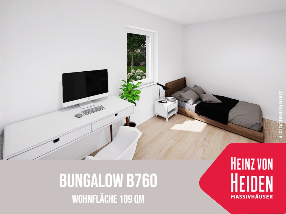 Bungalow B760 - Neubau in Frankenblick - Haus mit 109 qm - inkl. PV-Anlage und Lüftungsanlage in Frankenblick