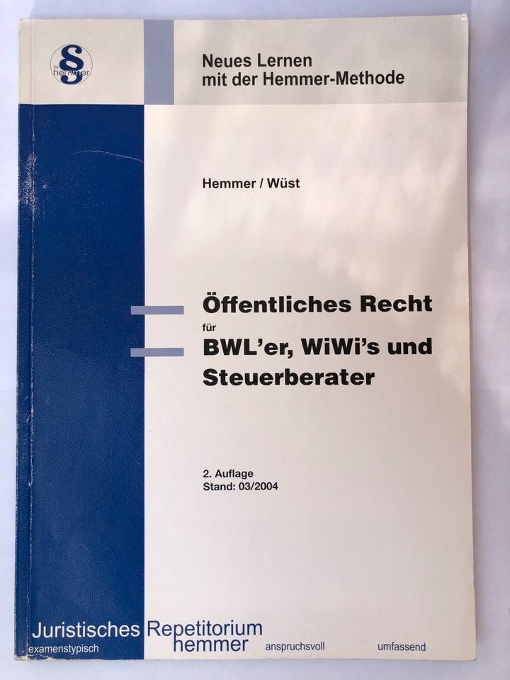 Öffentliches Recht BWL‘er, WiWi‘s und Steuerberater 2004 in Bonn