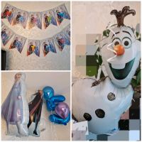 Geburtstagsdeko Eiskönigin Anna Elsa Olaf Folienballon Helium 5 Thüringen - Jena Vorschau