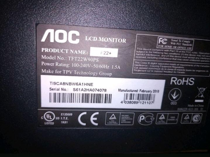 2x AOC LCD Monitor 21,5" + 4 Tastaturen * komplett 20€ in Hildesheim