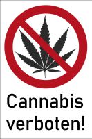 Cannabis verboten Schild Verbotsschild Saarland - Völklingen Vorschau