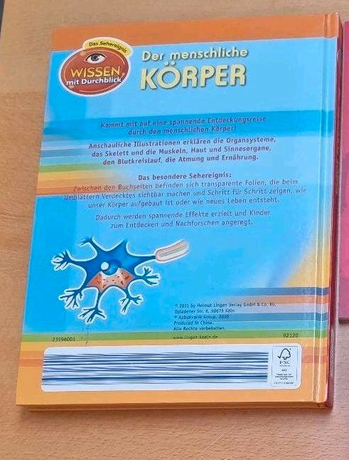 2 Stück Lernbücher Der menschliche Körper Buch für Kinder Wissen in Ottersweier