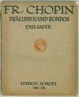 Chopin, Präludien und Rondos, Edition Schott Nr. 28, Klaviernoten Bayern - Rain Lech Vorschau