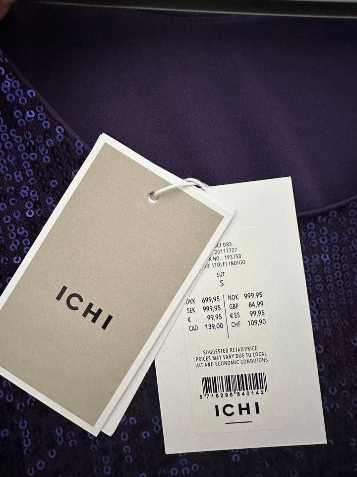 Kleid lila Pailletten ICHI NEU in Köln