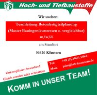Teamleitung Betonfertigteilplanung (m/w/d) Sachsen-Anhalt - Könnern Vorschau