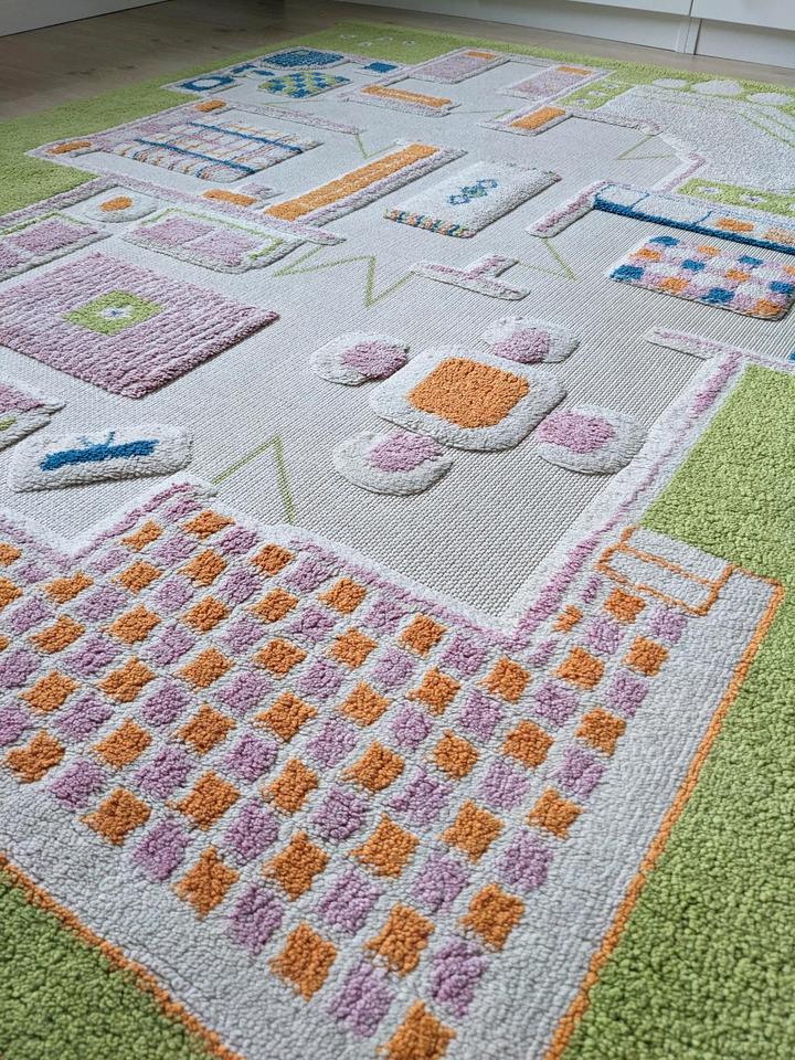 Teppich Kinderteppich Spielteppich Puppenhaus 134 x 200 cm 3D in Altenberge